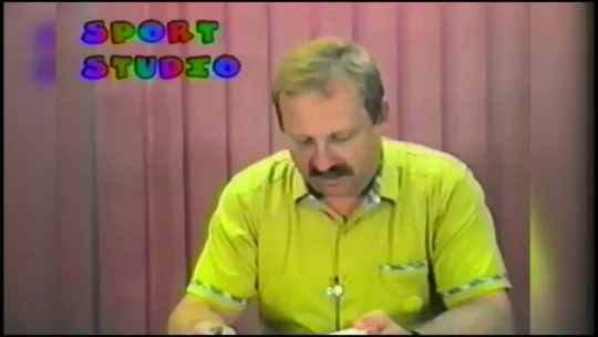 Archiwalne sportowe wiadomości TV Zachód sprzed 27 lat.