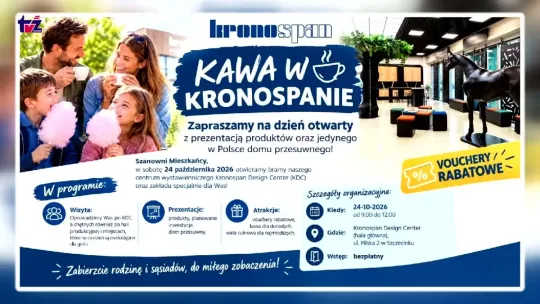 Kronospan zaprasza mieszkańców Szczecinka na dzień otwarty „Kawa w Kronospanie” 24 października
