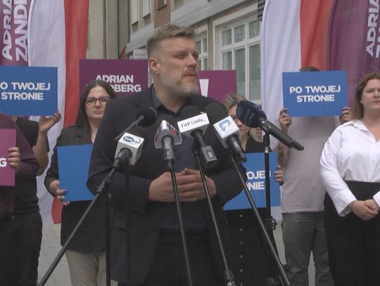 Adrian Zandberg w Szczecinku