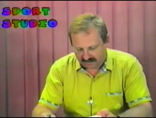 Archiwalne sportowe wiadomości TV Zachód sprzed 27 lat.