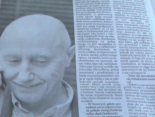 Burmistrz o TV Zachód