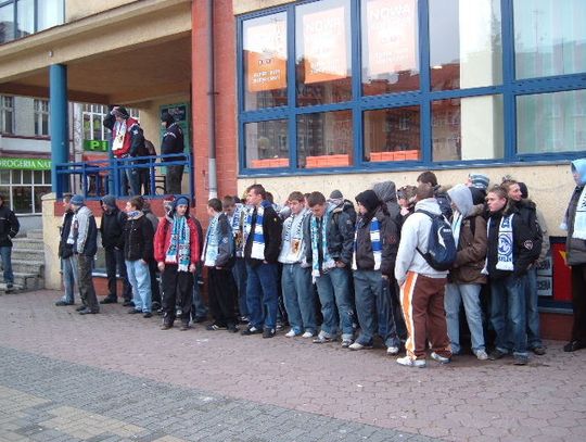 Demonstracja kibiców Wielimia