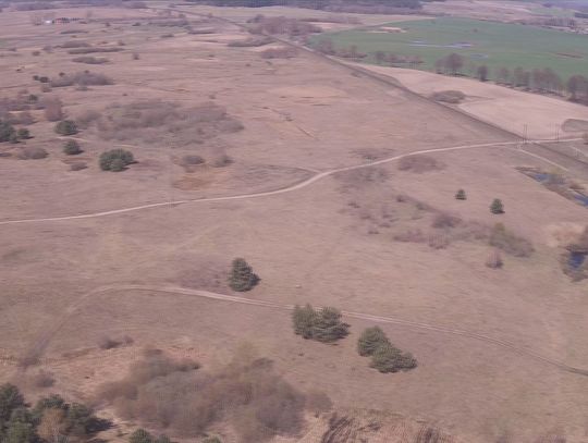Dron ostrzeże