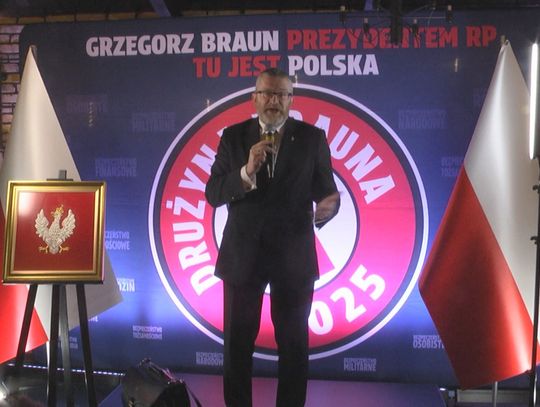 Grzegorz Braun w Szczecinku