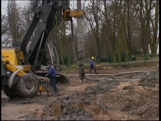 Kafar - wiertnia na placu budowy