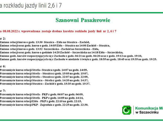 Korekta kursów w KM