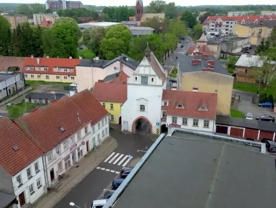 Mural WOŚP w Gryficach- Owsiak na murze