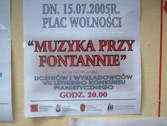 Muzyka przy fontannie