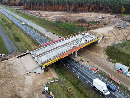 Na budowie łącznika DK 20 - S 11 wszystko idzie zgodnie z planem