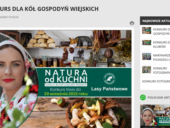 Natura od kuchni - konkurs dla gospodyń wiejskich 