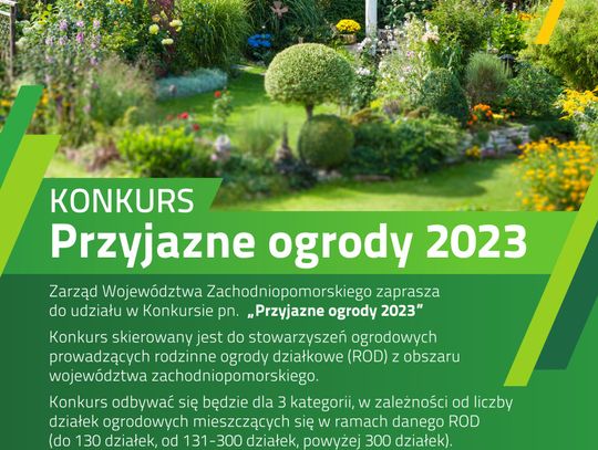 Rusza marszałkowski konkurs "Przyjazne ogrody 2023"