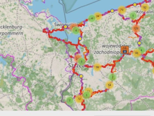 Nowa mapa rowerowa Pomorza Zachodniego. Więcej funkcji, więcej atrakcji