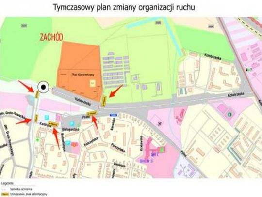 Przepraszamy objazd