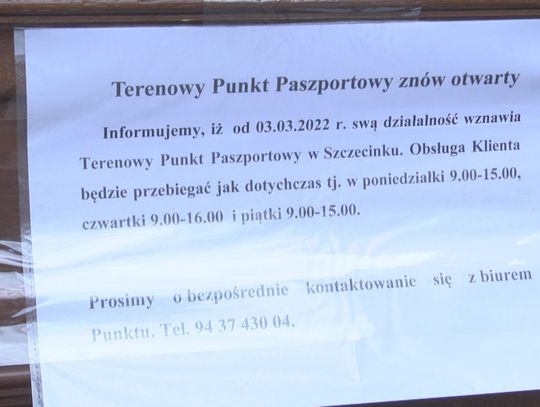 Punkt paszportowy juz czynny 