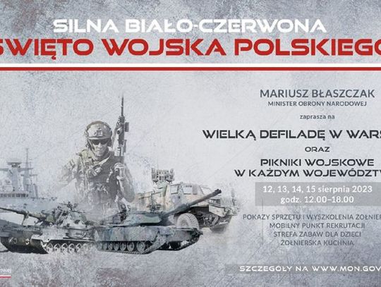 „SILNA BIAŁO-CZERWONA” - piknik wojskowy w Czaplinku juz w poniedzialek