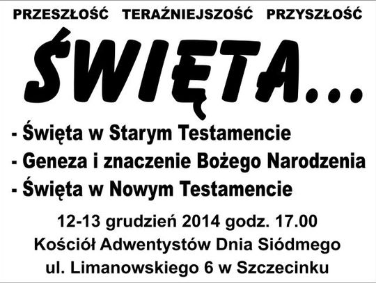 Wykład o świętach
