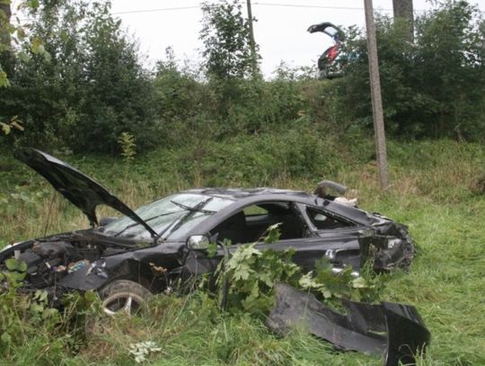 Wypadek koło Grzmiacej