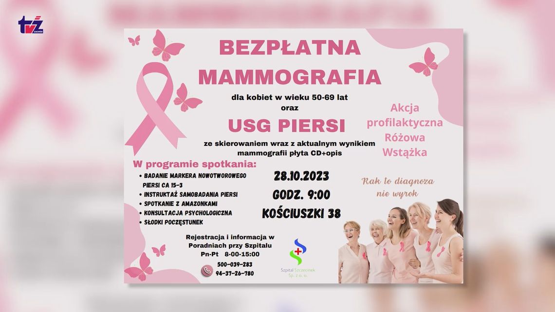 Bezpłatna mammografia i usg piersi na wyciągnięcie ręki