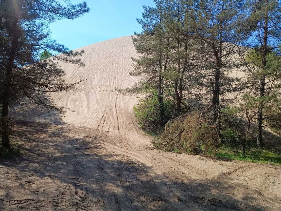 Białoborska góra piachu zamknięta dla ruchu kołowego