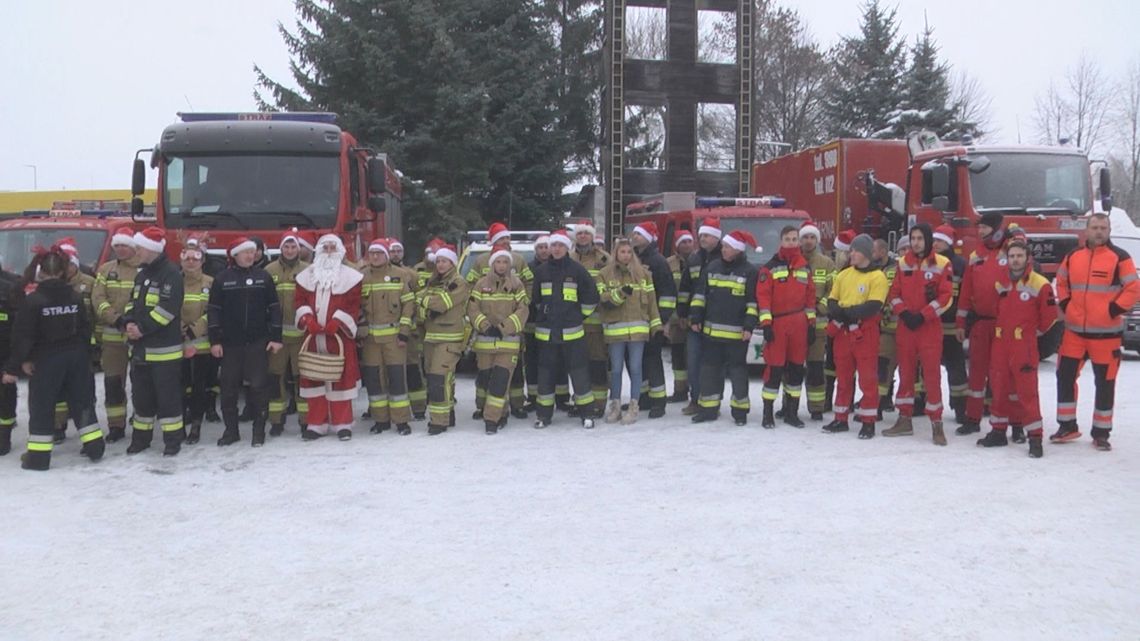 Konwój świętego Mikołaja na drogach powiatów koszalińskiego i szczecineckiego