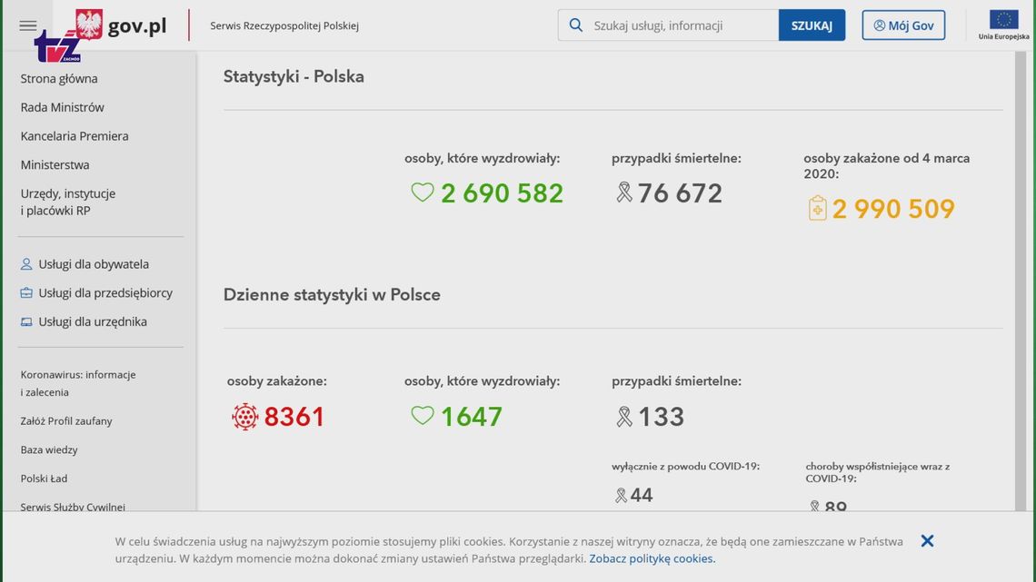 Koronawirus nie żartuje 