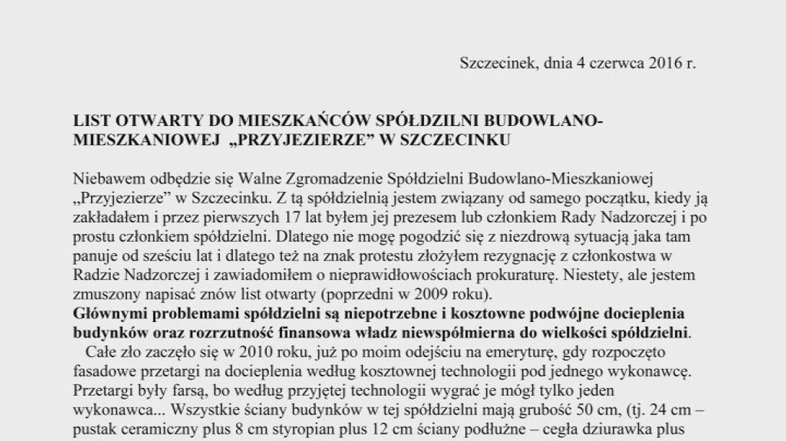 List b. prezesa