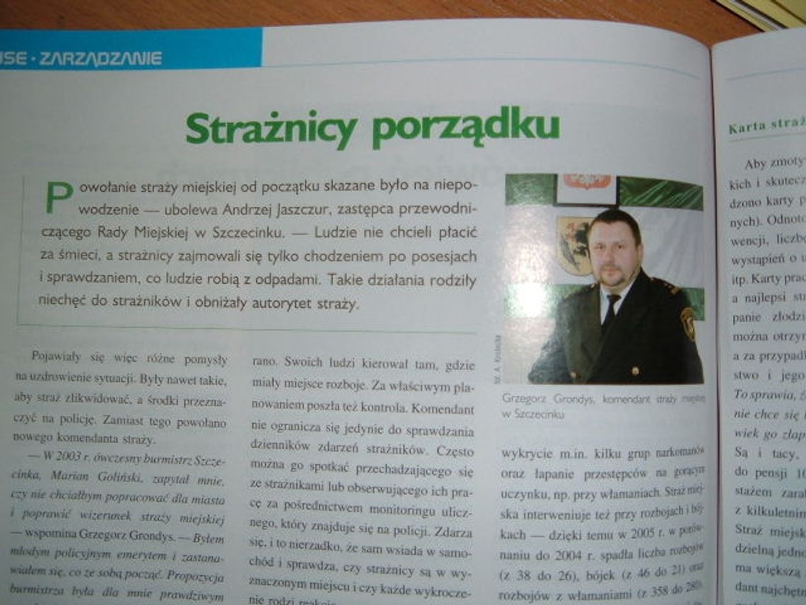 O Straży Miejskiej w Przegladzie Komunalnym