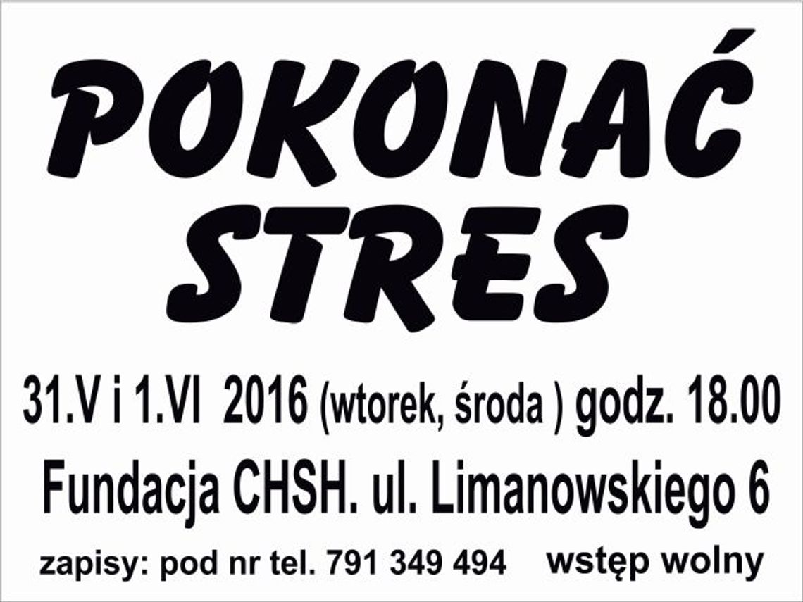 Pokonać stres