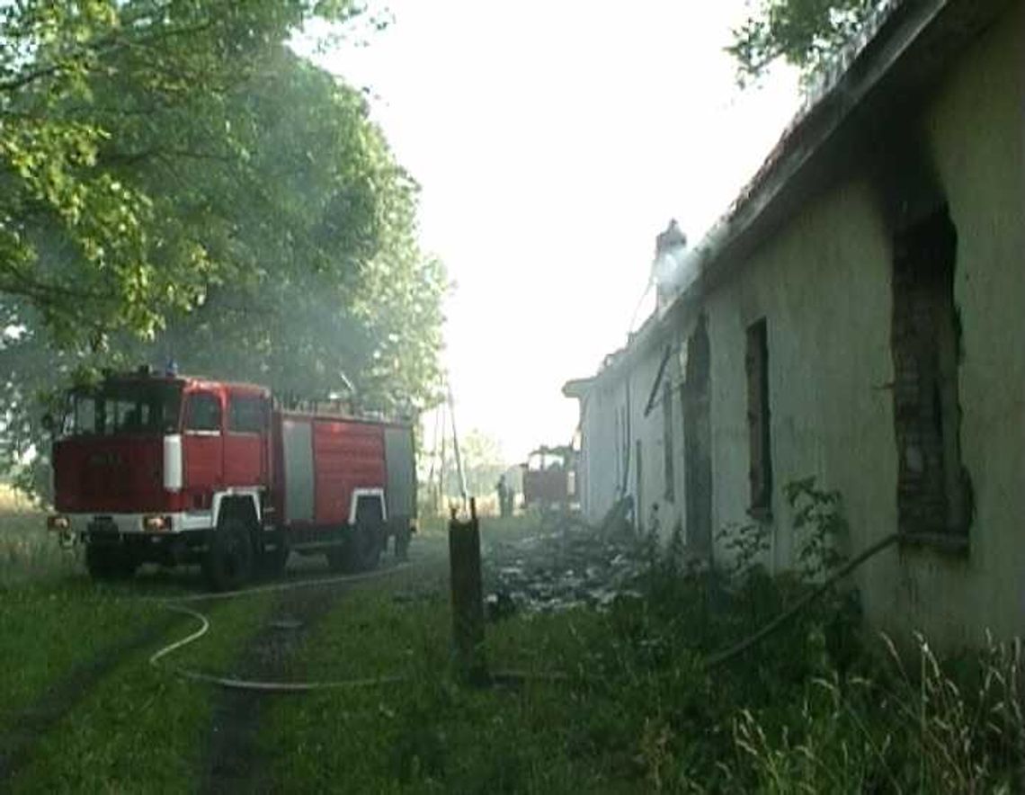 Pożar na strzelnicy wojskowej