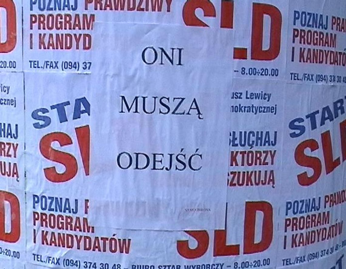 Przedwyborcza wojna plakatowa