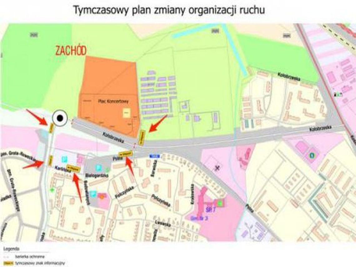 Przepraszamy objazd