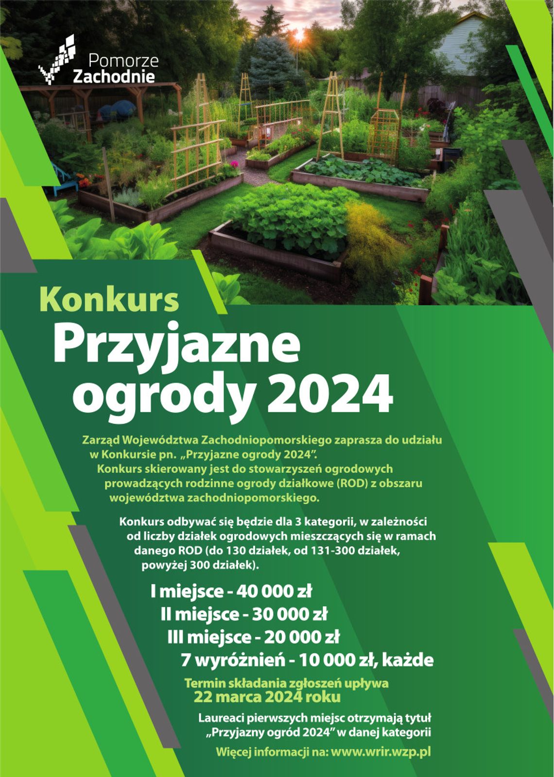 „Przyjazne ogrody 2024”.  Konkurs dla zachodniopomorskich ROD