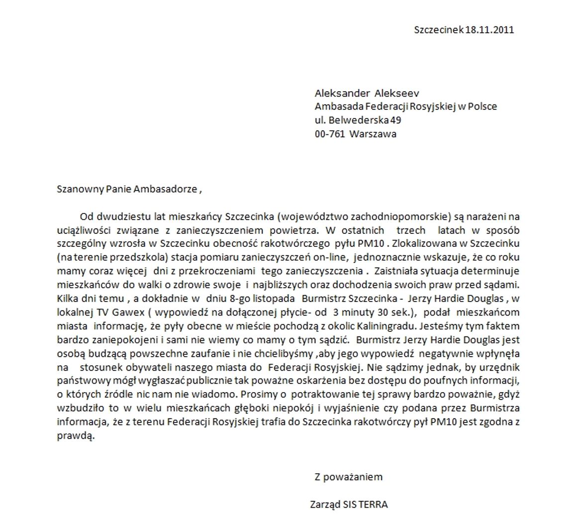 Pył znad Rosji