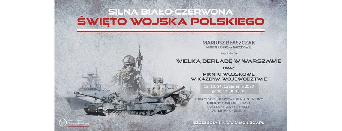 „SILNA BIAŁO-CZERWONA” - piknik wojskowy w Czaplinku juz w poniedzialek