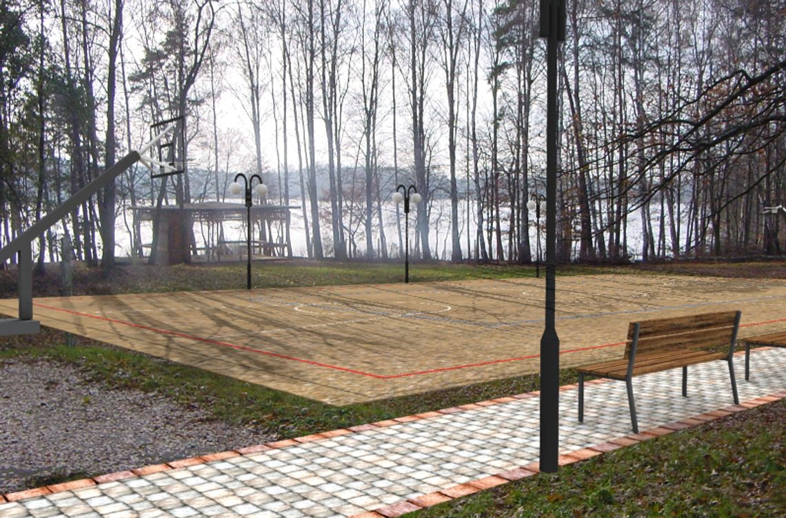 Wizualizacja brzegu jeziora