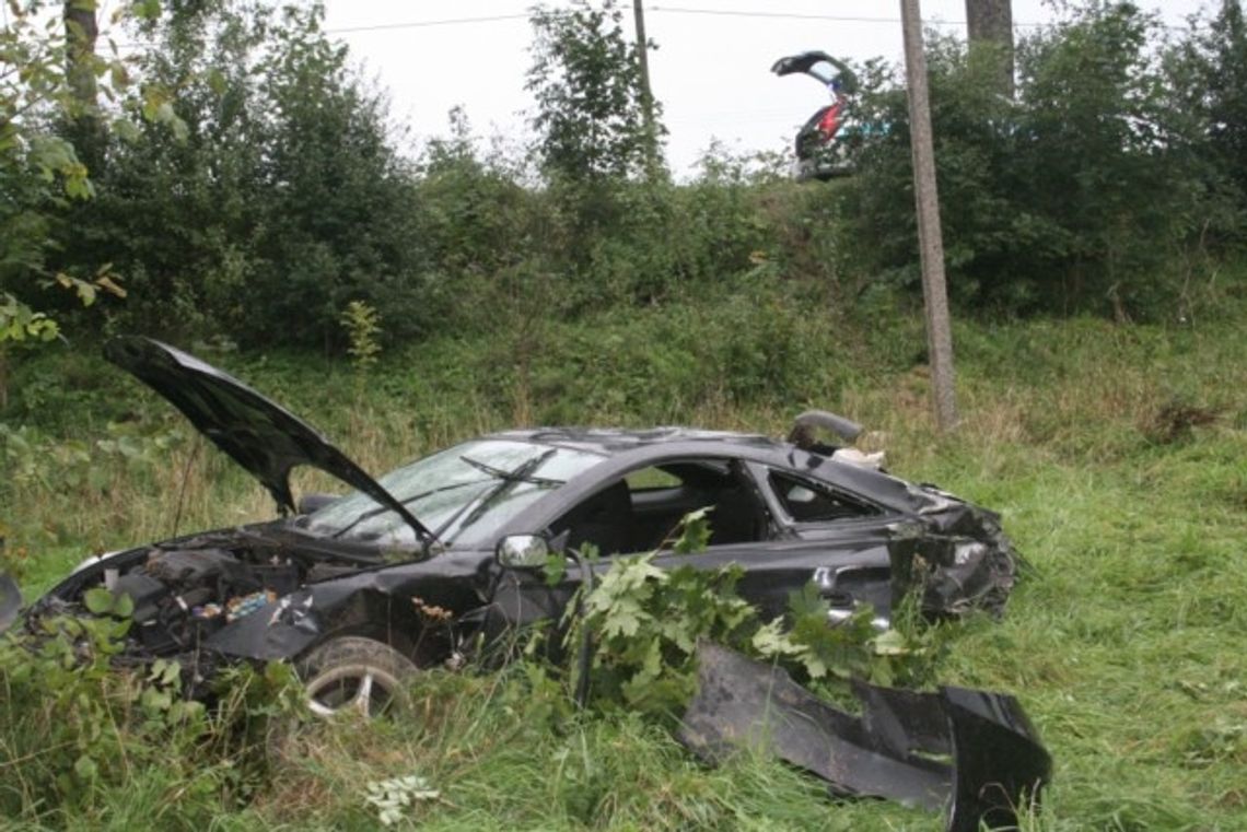 Wypadek koło Grzmiacej