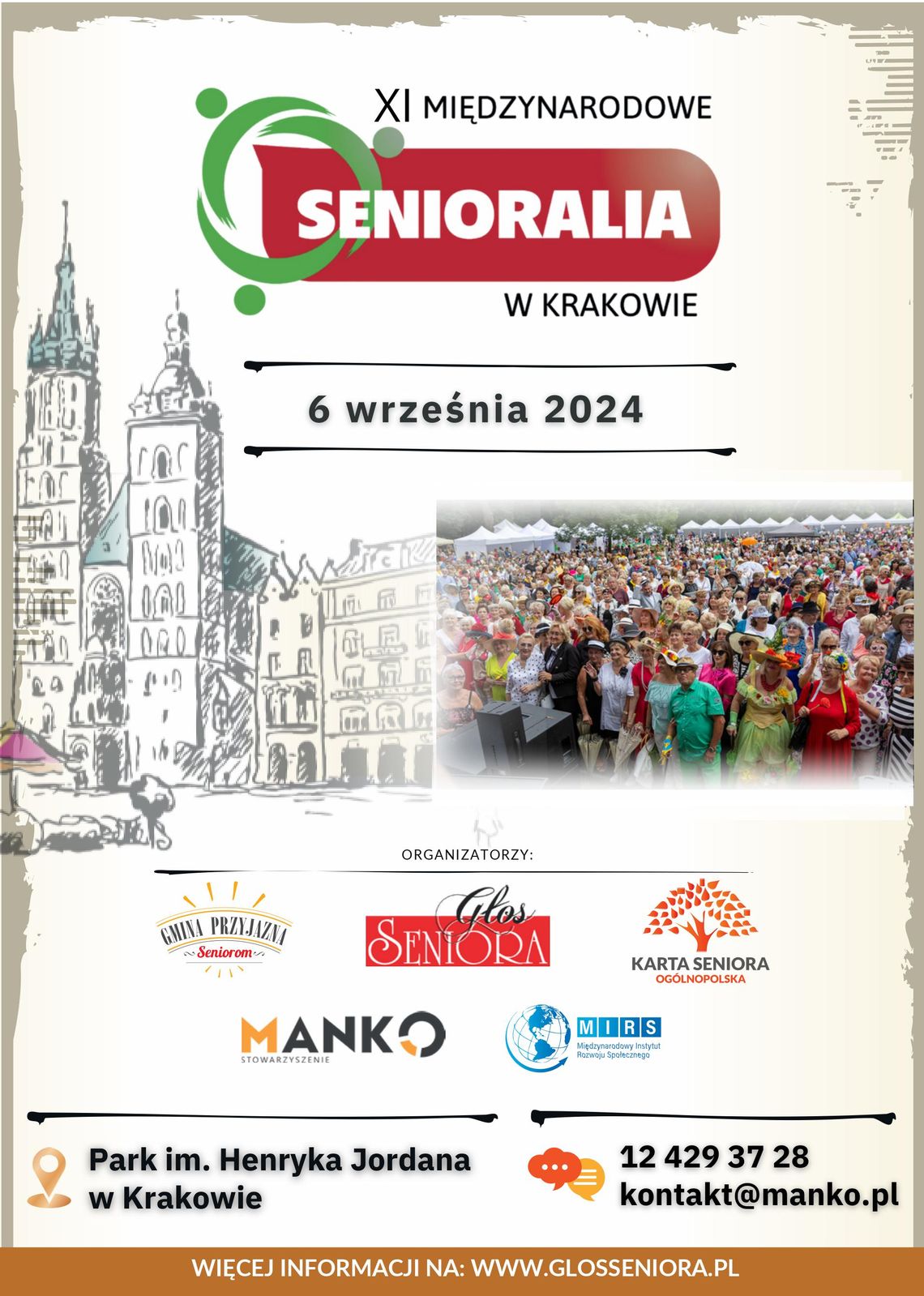 XI Międzynarodowe Senioralia w Krakowie 2024  – Największa Impreza Seniorska w Europie!