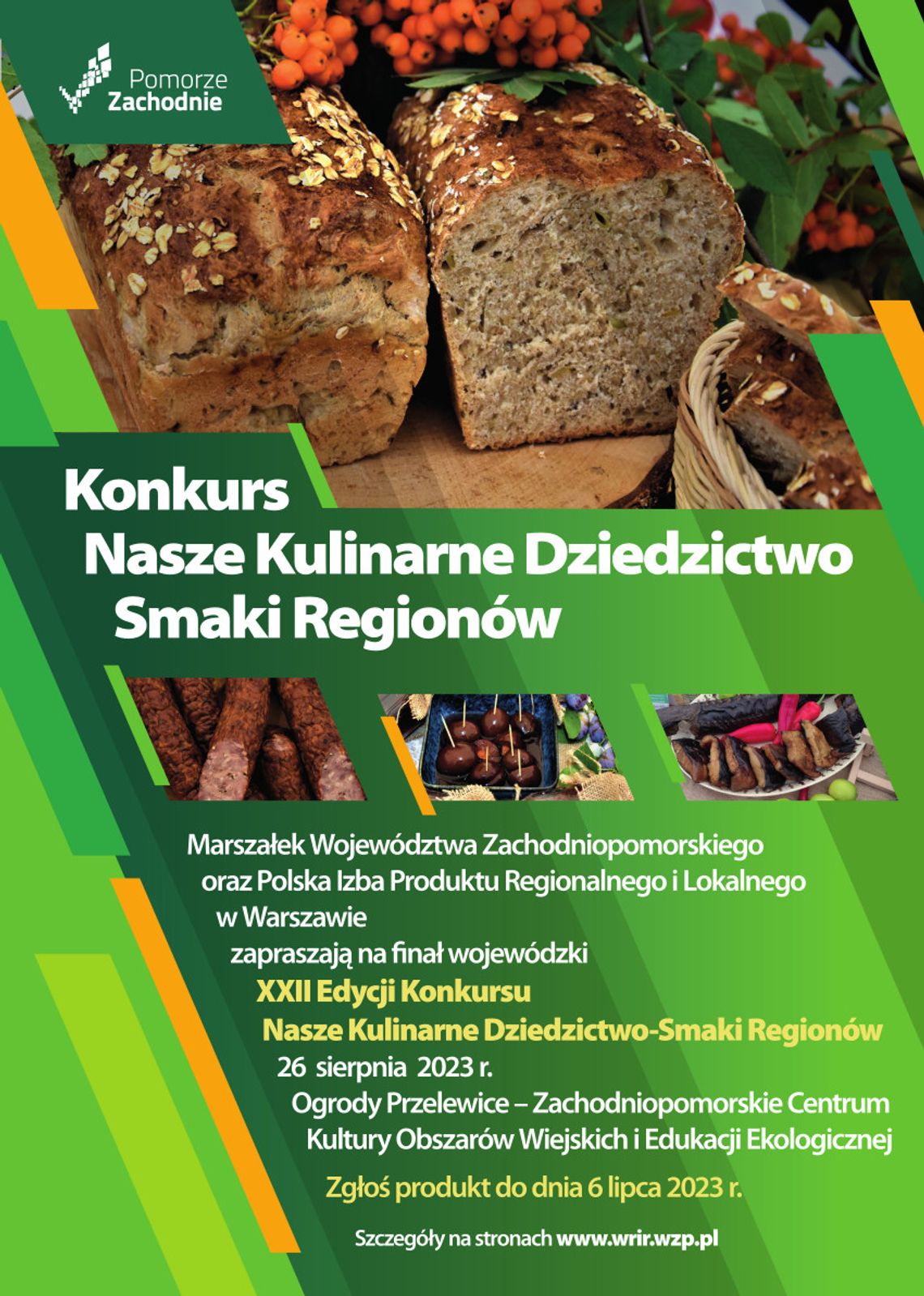 Zachodniopomorskie smaki poszukiwane. Rusza konkurs "Nasze Kulinarne Dziedzictwo - Smaki Regionów"