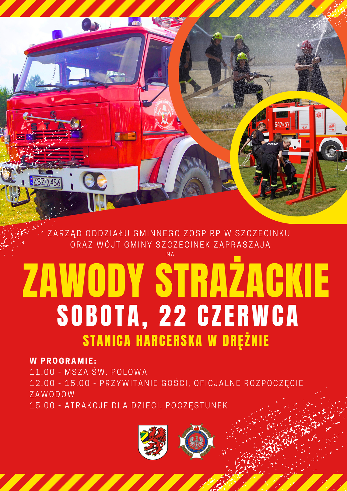 Zawody i festyn strażacki w Drężnie