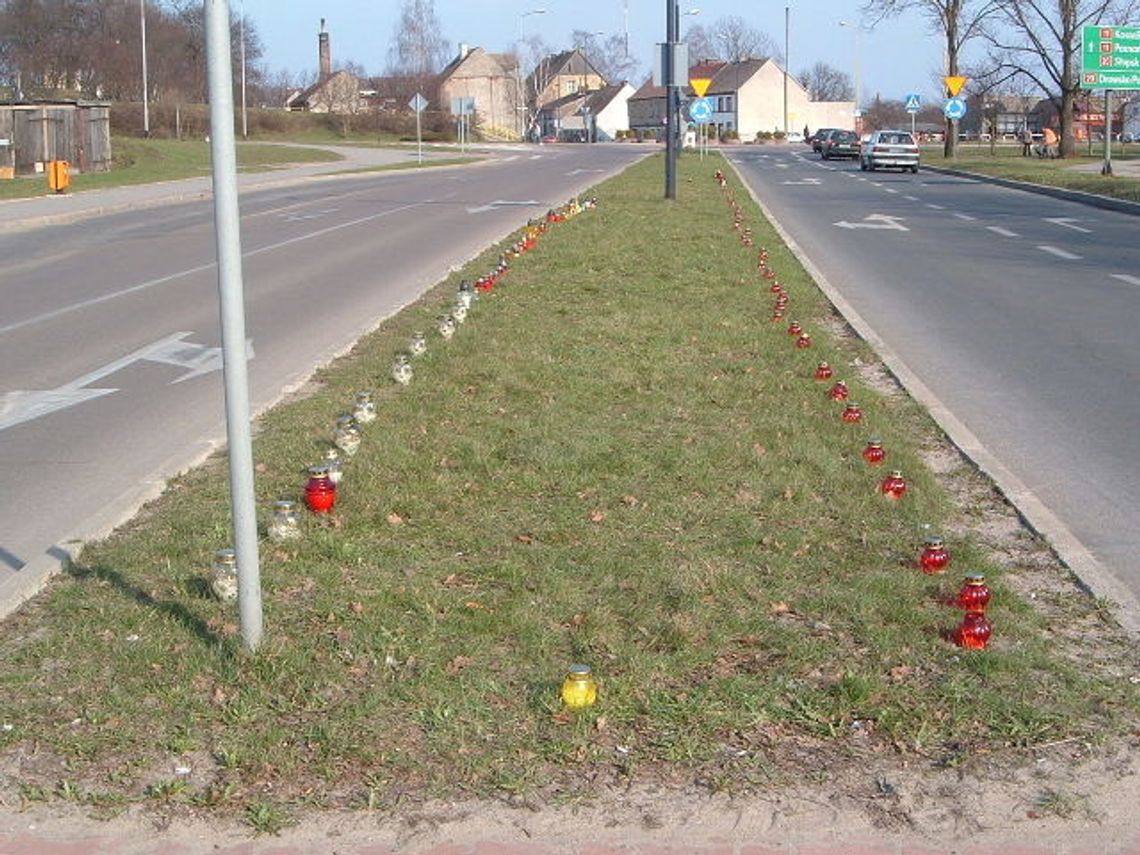 Znicze na ulicy