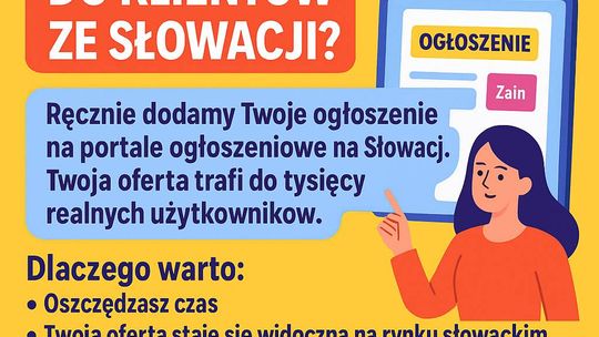 dodawanie ogłoszeń Słowacja - publikacja ogłoszeń Słowacja dodawanie ogłoszeń Słowacja - publikacja ogłoszeń Słowacja