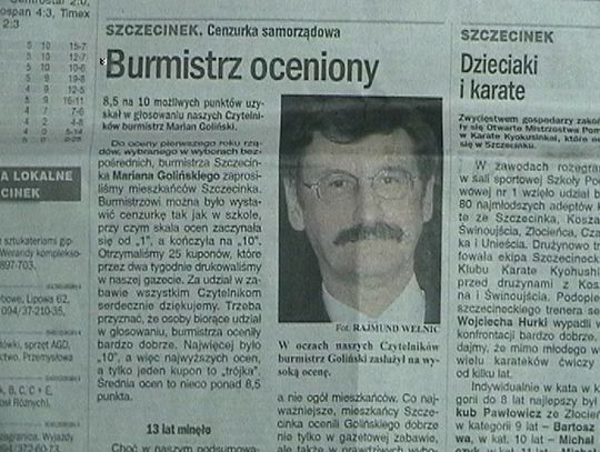 Ocenili burmistrza