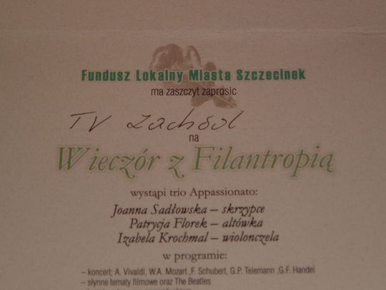 Wieczór z filantropią