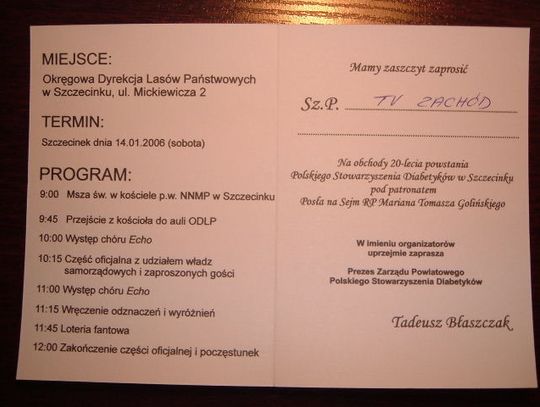 Jubileusz Diabetyków