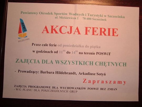 Ferie u wodniaków