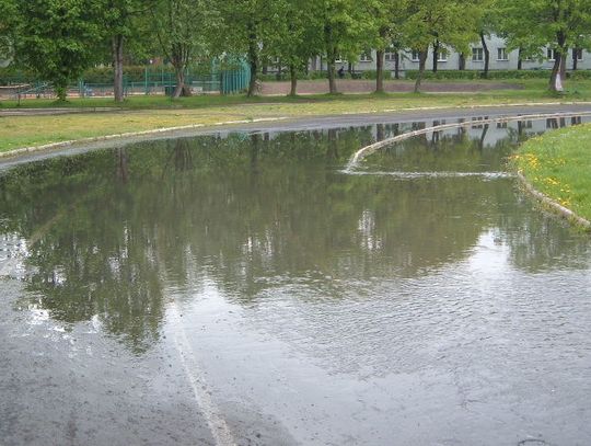 Powódź na stadionie
