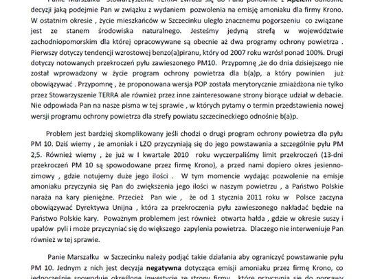 apel do Marszałka
