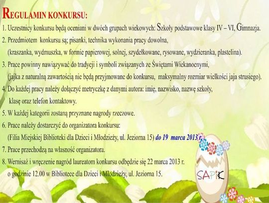 Konkurs na pisankę