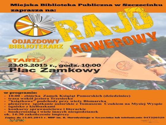 Z książką na rower
