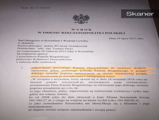 Musiał przeprosić